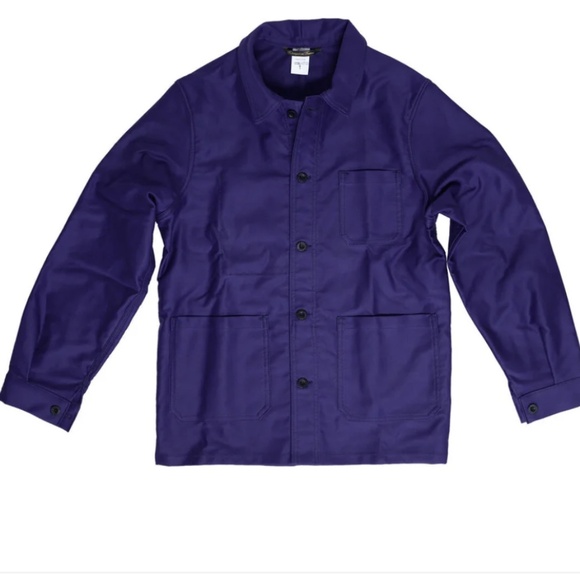 Le Laboureur Moleskin Work Jacket | Hydrone Blue - Picture 1 of 3